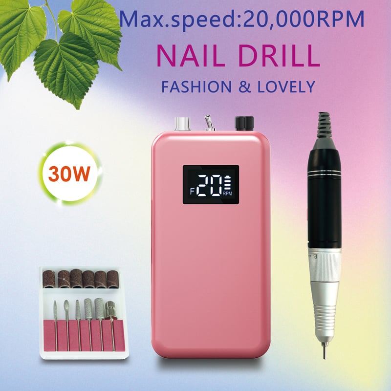 Salon Quality Nail Drill Pink