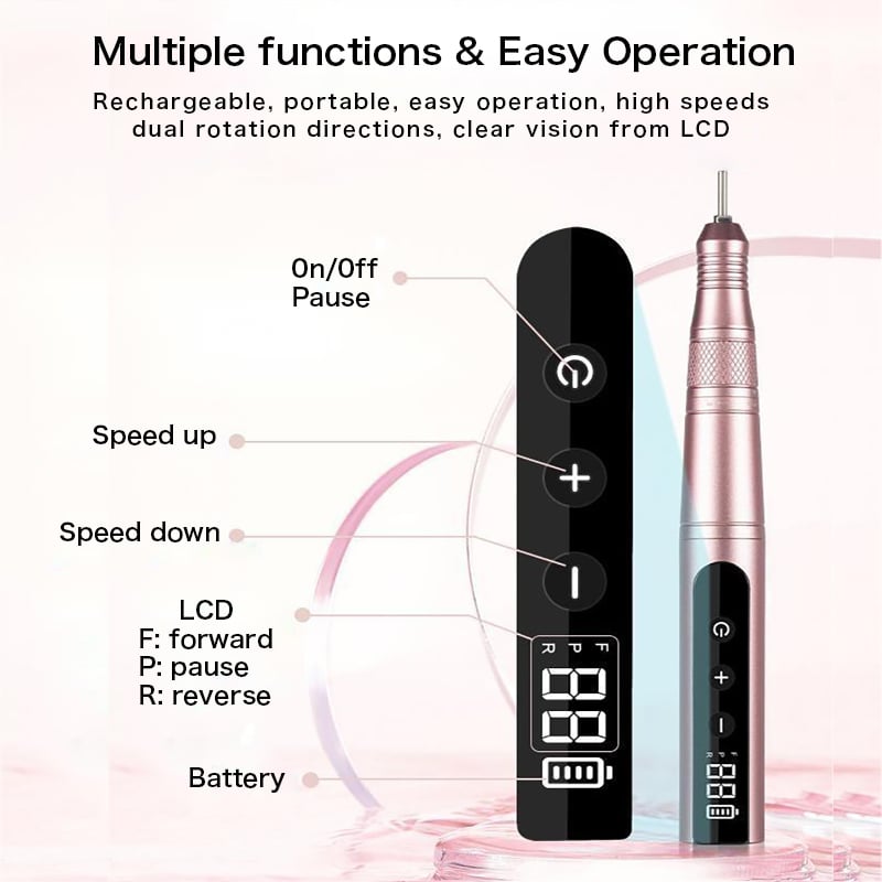 Professional Rechargeable Nail Drill