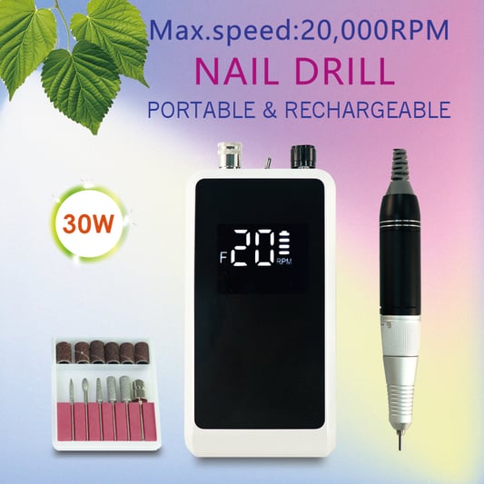 Portable Professional Nail Drill 30W